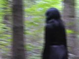Goth girl gangbanged in the woods