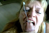 my amateur girlfriend getting a facial