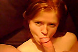 amateur redhead gives head