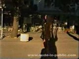Flashing Naked Girl in town