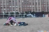 Crazy Girl Rides Her BF In Public