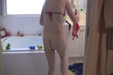 Wife Rachel Taking her Bikini Off