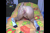 mature lady spreads her round ass
