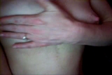 Cum on nipple handjob