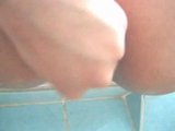 Nicole some anal games in the bathroom