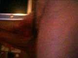 My slutty GF licks his cum-slick cock clean