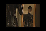 Asian girl in rubber catsuit