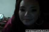 Cam; Asian teen beauty solo in bed