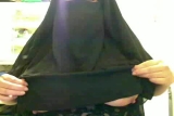 Hijab Woman showing her big tits