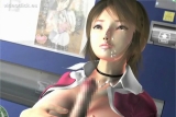 Mosaic: Busty anime hottie titfucked and sucking cock