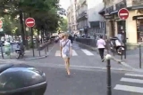 Strange masked man with hot nice girl