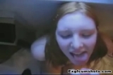 redhead amateur teenie cumshot and facial