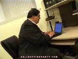 Femdom Chamber Hard Boots Ballbusting