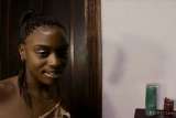 chastity ebony pov blowjob