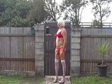 sissybecky flashing
