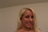 Cute blond sucks and gets fucked doggy style