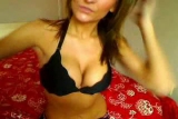 Cam: amateur teen babe masturbating with dildo